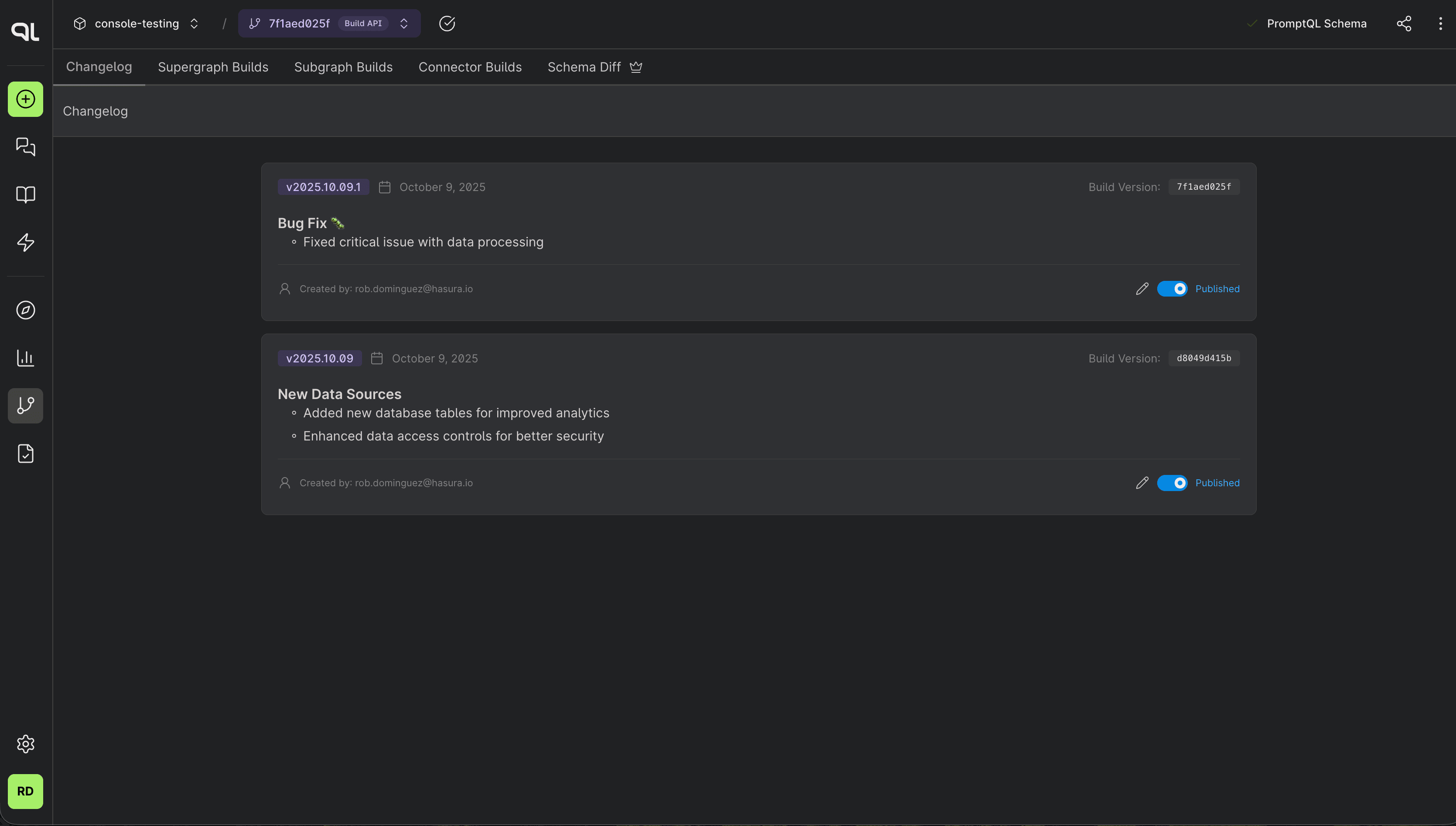 View all changelog entries